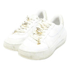 NIKE Air Force 1 Womens Platform Trainers Leather White UK 4.5 Classic
