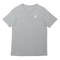 NIKE Boys Grey Graphic T-Shirt L Short Sleeve Crew Neck Casual Sportswear