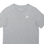 NIKE Boys Grey Graphic T-Shirt L Short Sleeve Crew Neck Casual Sportswear