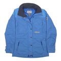 JACK WOLFSKIN Womens Blue Outdoor Jacket XS Polyester Zip Plain Hiking