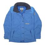 JACK WOLFSKIN Womens Blue Outdoor Jacket XS Polyester Zip Plain Hiking