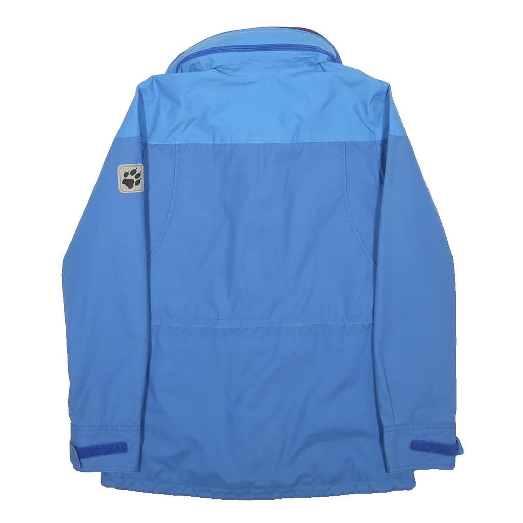 JACK WOLFSKIN Womens Blue Outdoor Jacket XS Polyester Zip Plain Hiking