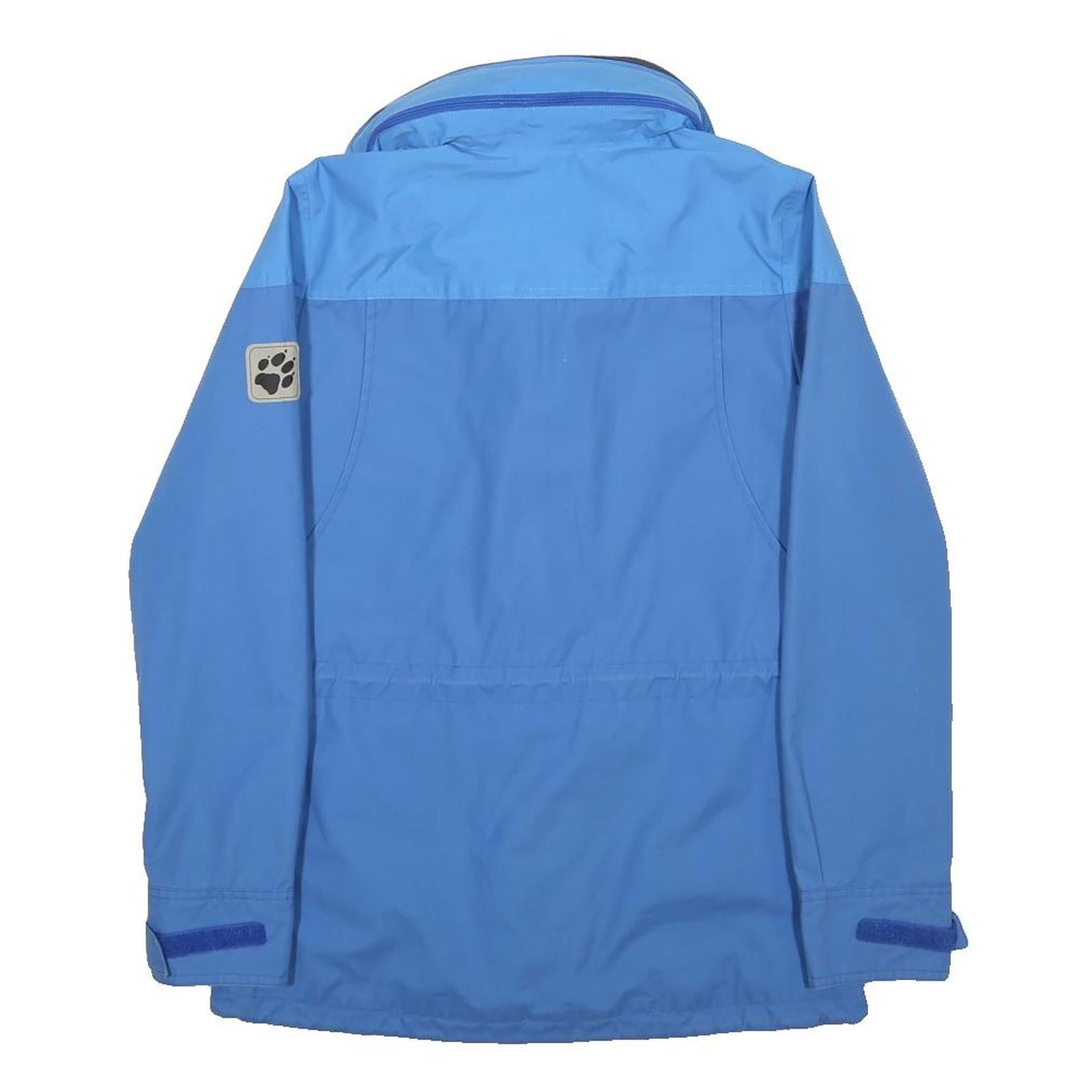 JACK WOLFSKIN Womens Blue Outdoor Jacket XS Polyester Zip Plain Hiking