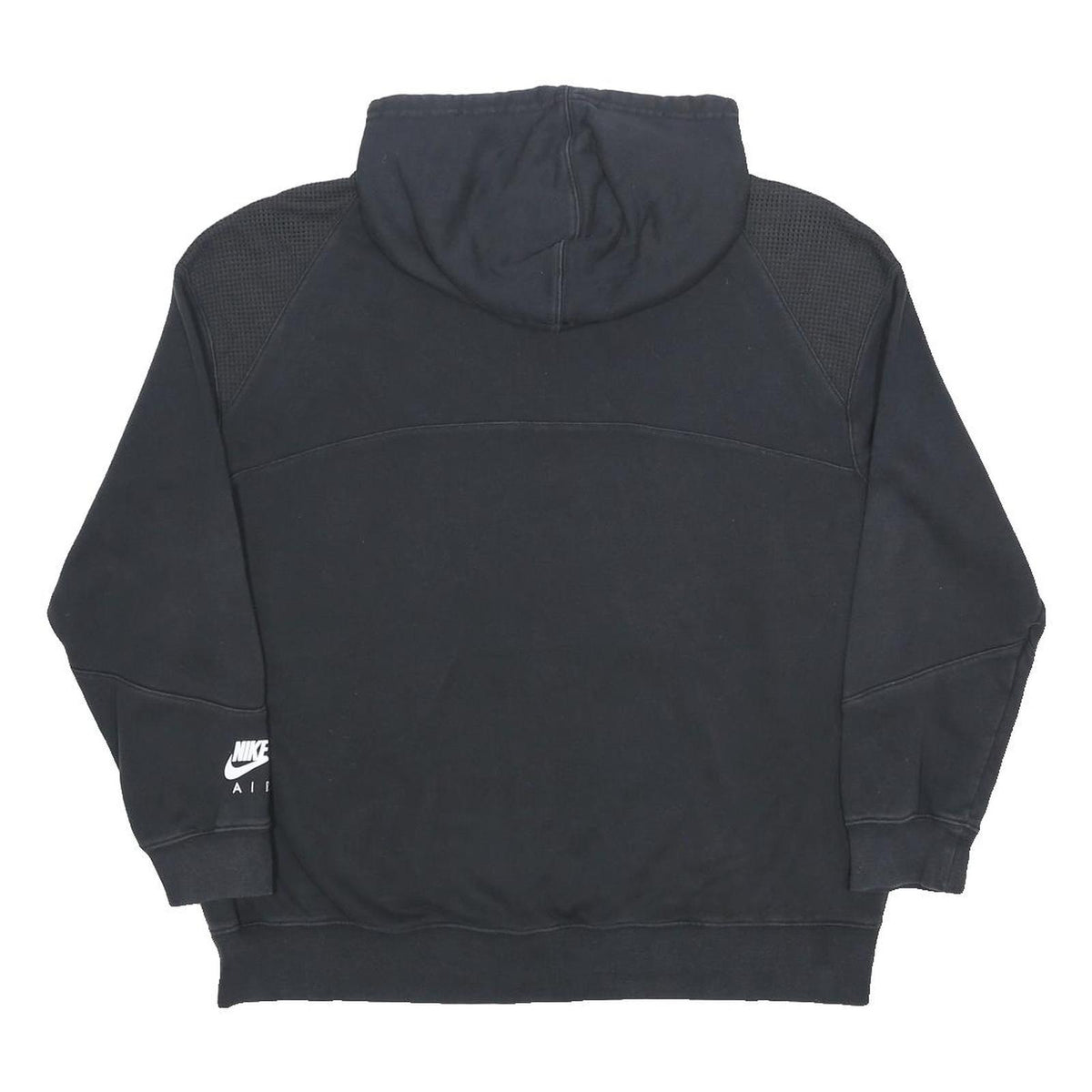 NIKE Womens Black Air Pullover Hoodie M Cotton Blend Casual Sweatshirt