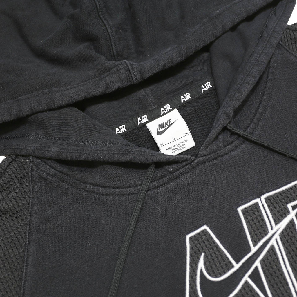 NIKE Womens Black Air Pullover Hoodie M Cotton Blend Casual Sweatshirt