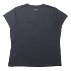UNDER ARMOUR Womens Black Sports T-Shirt XL Short Sleeve V-Neck Performance