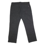 DICKIES Mens Regular Fit Black Cotton Blend Denim Jeans W38 L31 Workwear Zip