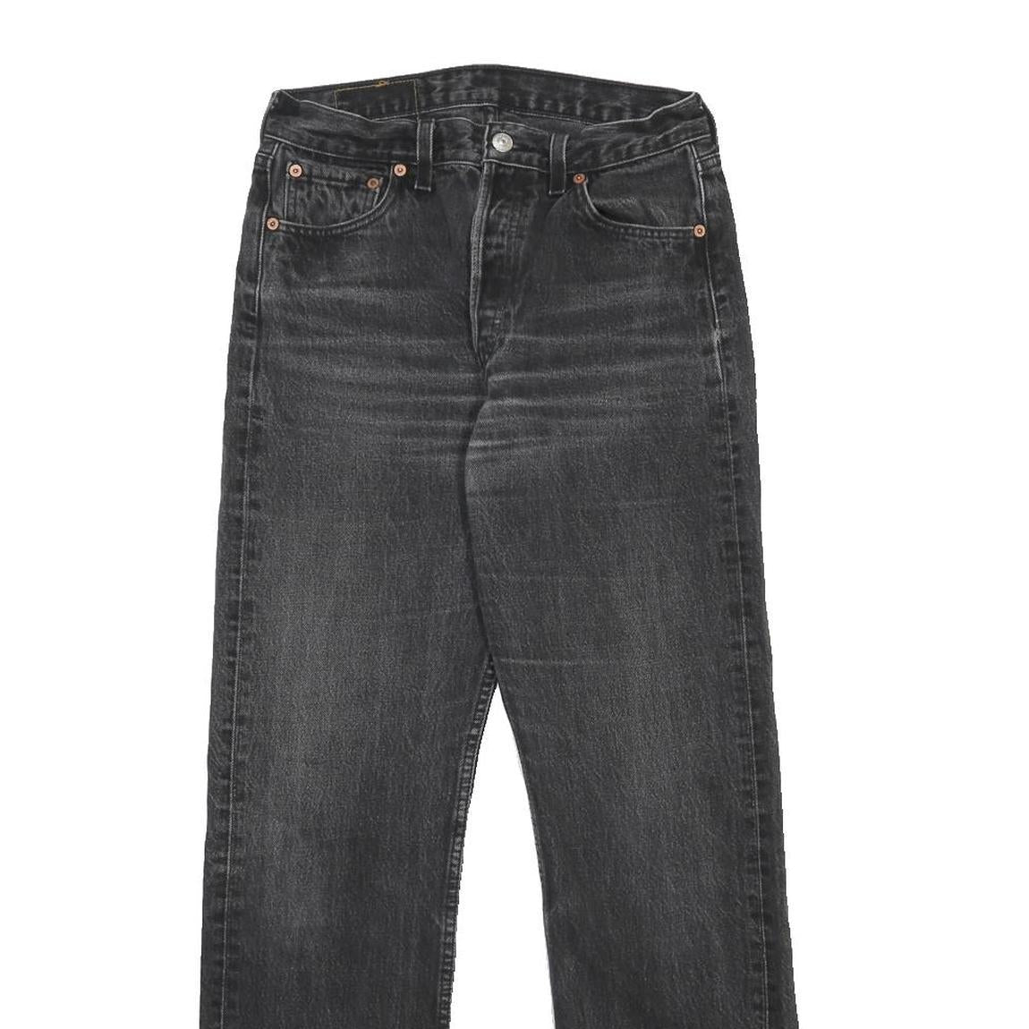 LEVI'S Mens Jeans Black Regular Straight Denim Medium W28 L30 Classic Fit Button