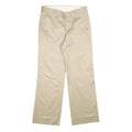GUCCI Mens Cotton Beige Relaxed Straight Trousers W32 L31 Classic Button Fly