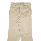 GUCCI Mens Cotton Beige Relaxed Straight Trousers W32 L31 Classic Button Fly