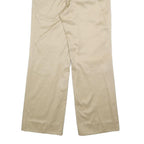 GUCCI Mens Cotton Beige Relaxed Straight Trousers W32 L31 Classic Button Fly