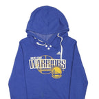 ADIDAS Womens Blue Golden State Warriors Pullover Hoodie S Cotton Blend