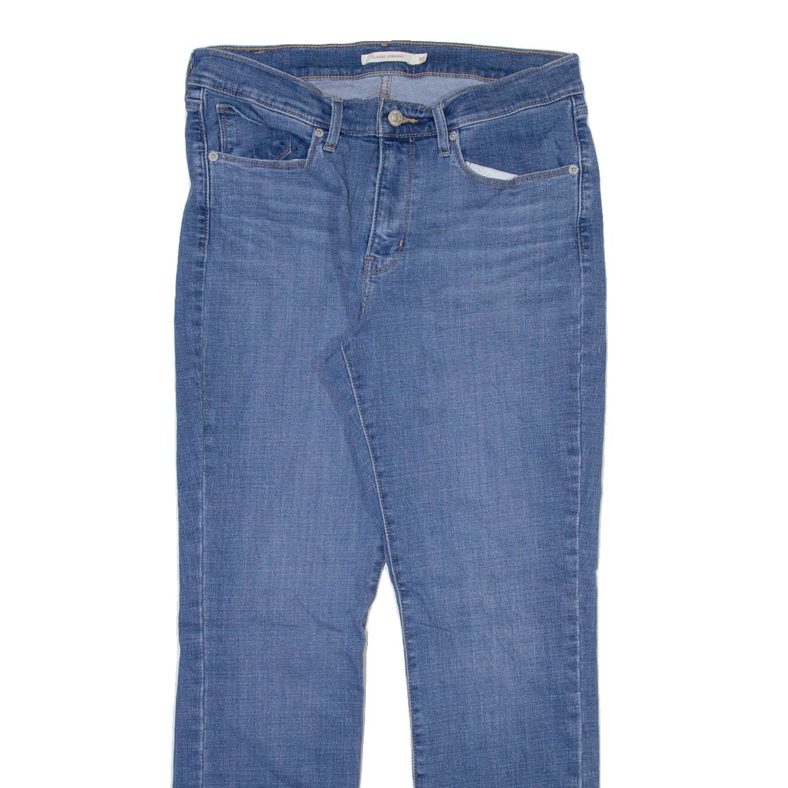 LEVI'S Womens Jeans Blue Classic Straight W30 L30