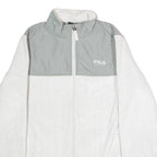 FILA Mens Fleece Jacket White Colourblock M
