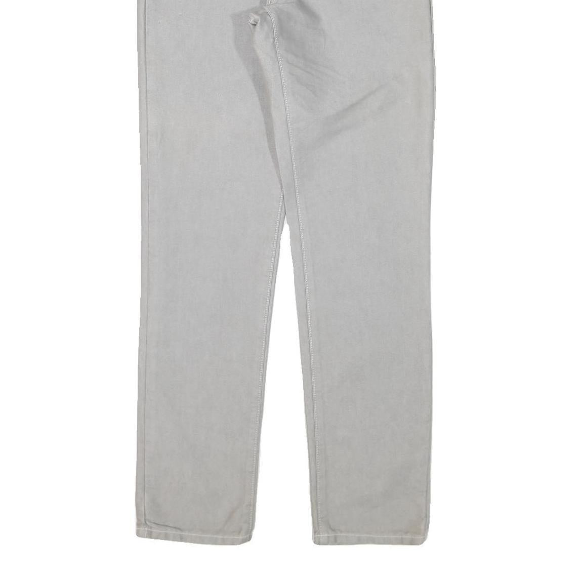 CALVIN KLEIN JEANS Womens Grey Regular Fit Straight Denim Woven W26 L31 Classic