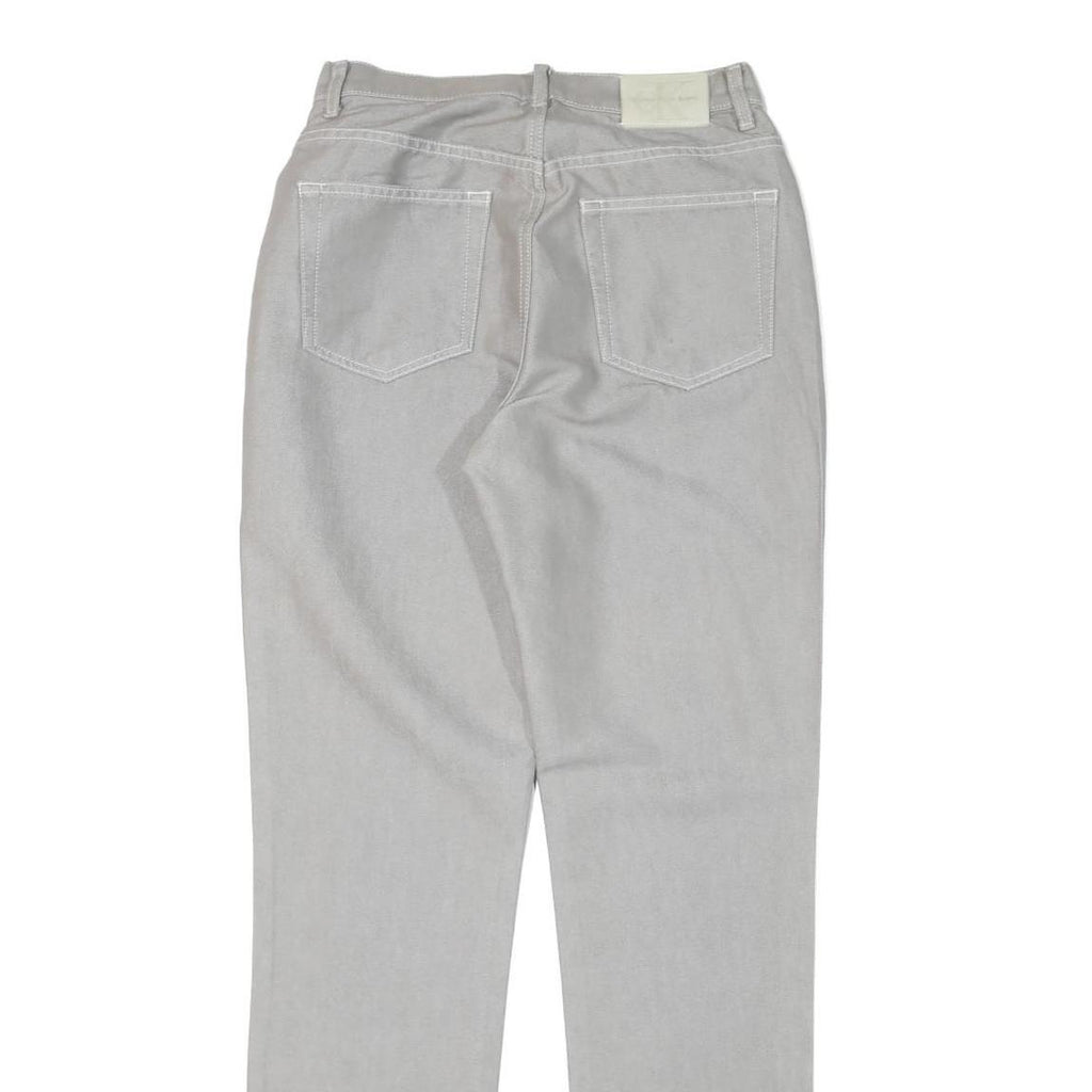 CALVIN KLEIN JEANS Womens Grey Regular Fit Straight Denim Woven W26 L31 Classic