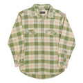 FIELD & STREAM Mens Green & Cream Check Shirt M Long Sleeve Cotton Casual