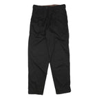 CASUAL LAND Mens Cotton Blend Black Regular Trousers W32 L34 Zip Closure