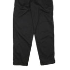CASUAL LAND Mens Cotton Blend Black Regular Trousers W32 L34 Zip Closure