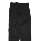 CASUAL LAND Mens Cotton Blend Black Regular Trousers W32 L34 Zip Closure