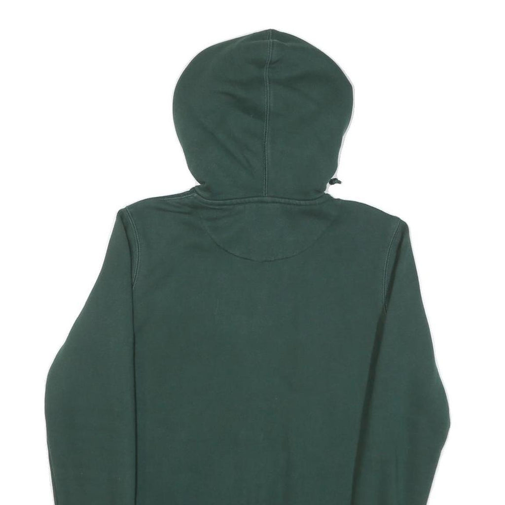 NIKE Mens Green Athletics Full Zip Hoodie M Sportswear Casual Cotton Blend