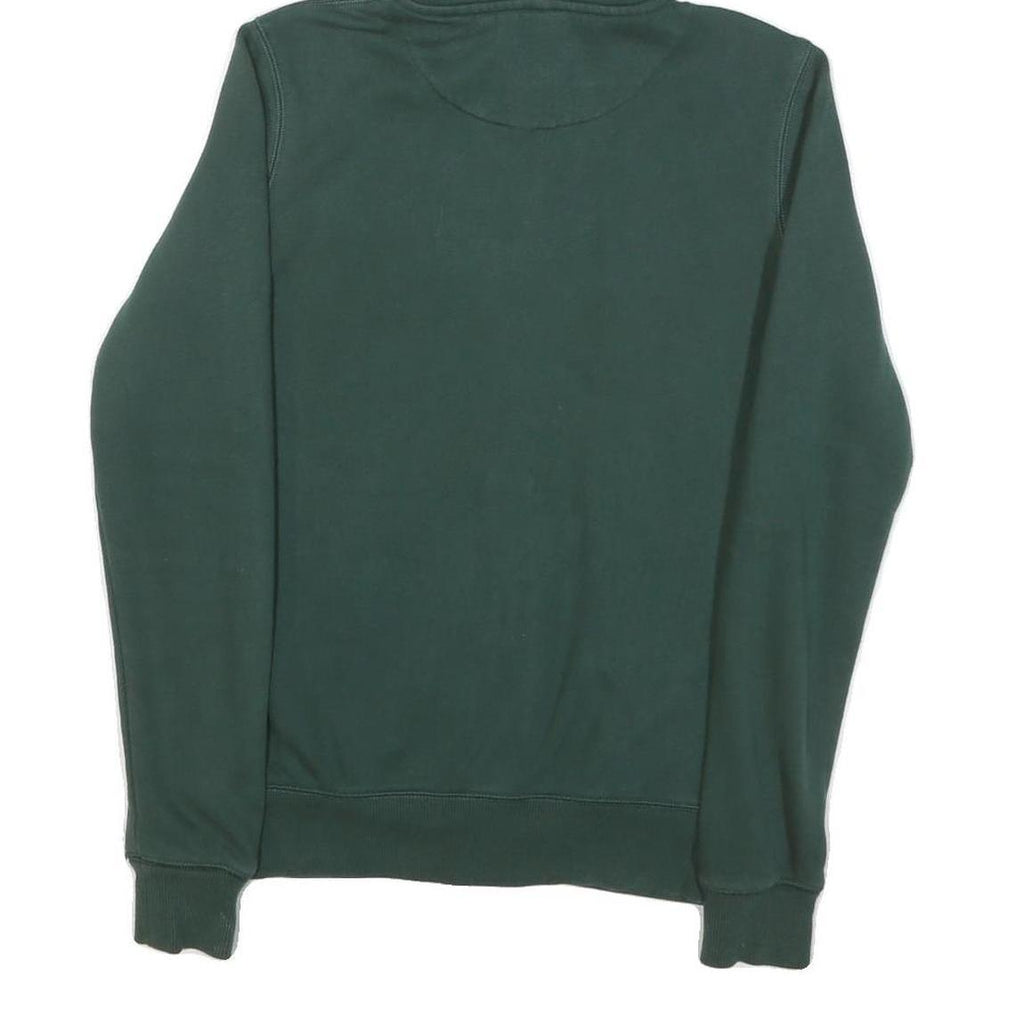 NIKE Mens Green Athletics Full Zip Hoodie M Sportswear Casual Cotton Blend