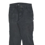 CARHARTT Mens Cotton Blend Black Regular Fit Straight Leg Trousers W32 L29
