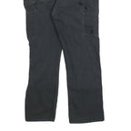 CARHARTT Mens Cotton Blend Black Regular Fit Straight Leg Trousers W32 L29