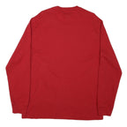 POLO RALPH LAUREN Mens Red Crew Neck Long Sleeve T-Shirt XL Cotton Blend Classic