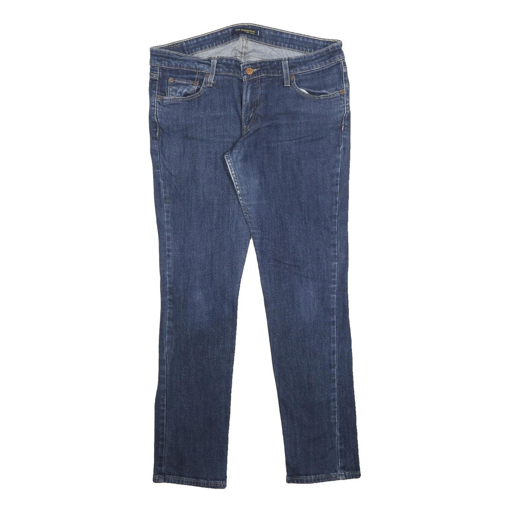 LEVI'S 724 Womens Slim Blue Denim Medium W34 L29 Jeans Zip Closure Slim Fit