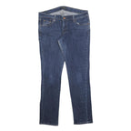 LEVI'S 724 Womens Slim Blue Denim Medium W34 L29 Jeans Zip Closure Slim Fit