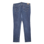 LEVI'S 724 Womens Slim Blue Denim Medium W34 L29 Jeans Zip Closure Slim Fit