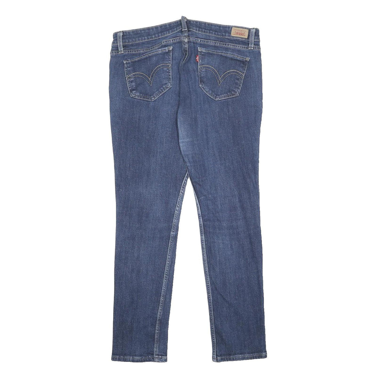 LEVI'S 724 Womens Slim Blue Denim Medium W34 L29 Jeans Zip Closure Slim Fit