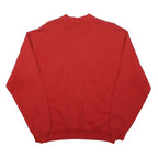 DISNEY & CO Womens Red Mickey Crew Neck S Cotton Blend Sweatshirt