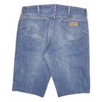 WRANGLER Mens Denim Blue Regular Fit Denim Shorts 2XL W36 Cotton Blend