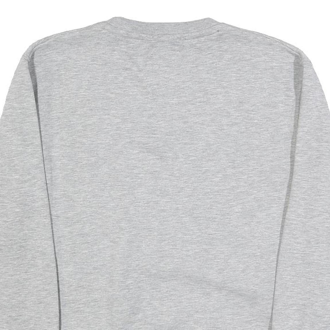ALPHA INDUSTRIES Mens Grey Crew Neck M Cotton Blend Pullover Sweatshirt