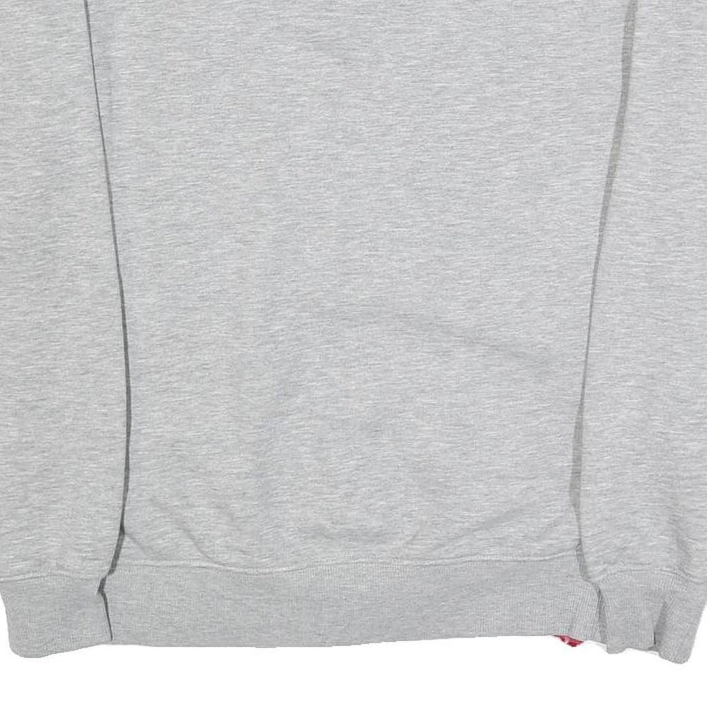 ALPHA INDUSTRIES Mens Grey Crew Neck M Cotton Blend Pullover Sweatshirt