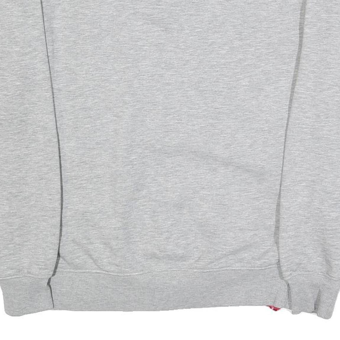 ALPHA INDUSTRIES Mens Grey Crew Neck M Cotton Blend Pullover Sweatshirt