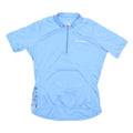CANNONDALE Womens Blue Cycling Jersey UK 12 Short Sleeve 1/4 Zip Polyester