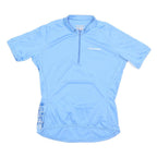 CANNONDALE Womens Blue Cycling Jersey UK 12 Short Sleeve 1/4 Zip Polyester