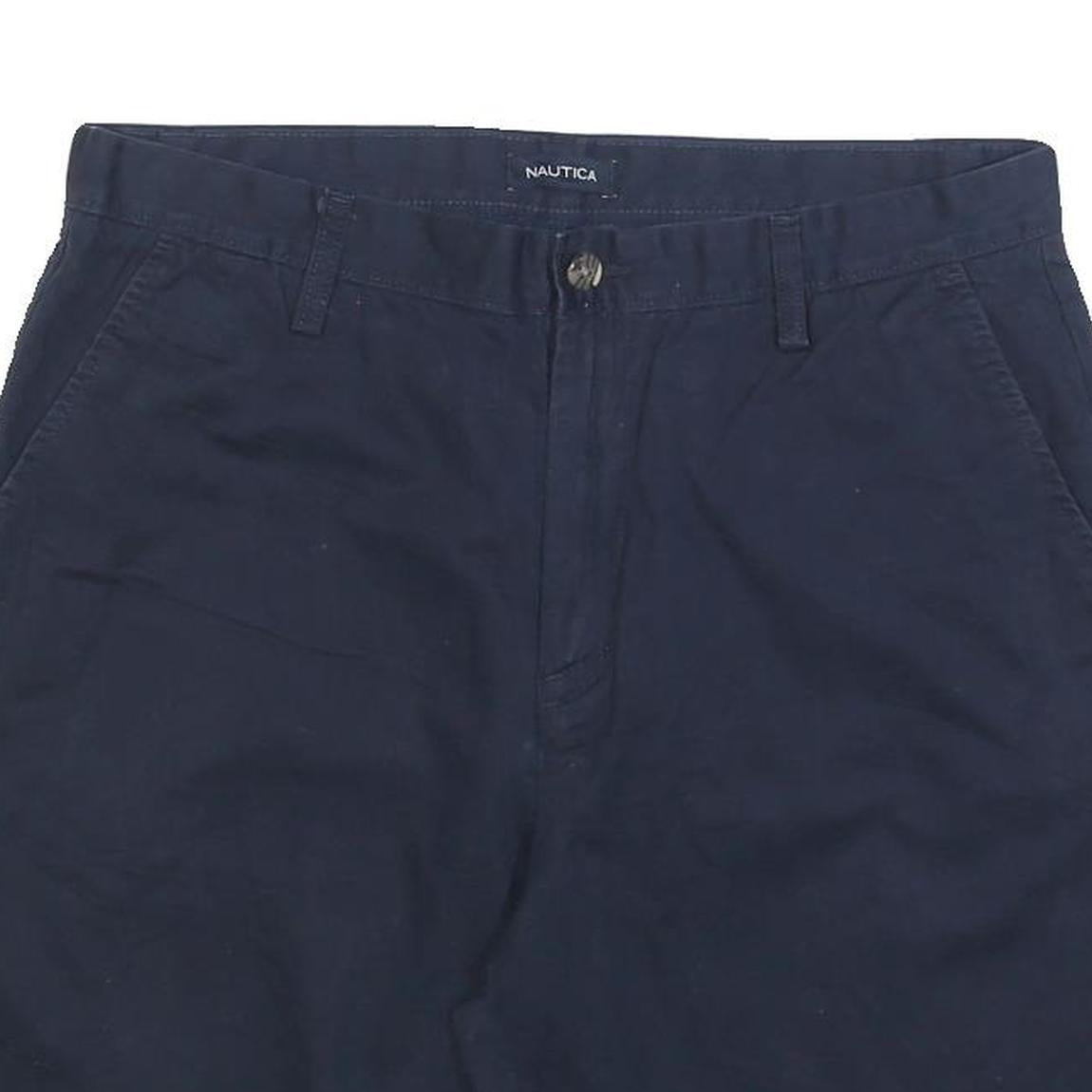 NAUTICA Mens Shorts Blue Casual M W34 Cotton Blend Classic Fit Comfortable