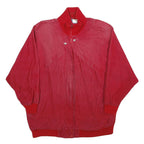 PACER Womens Red Jacket M Cotton Plain Zip Casual Outerwear