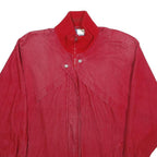 PACER Womens Red Jacket M Cotton Plain Zip Casual Outerwear