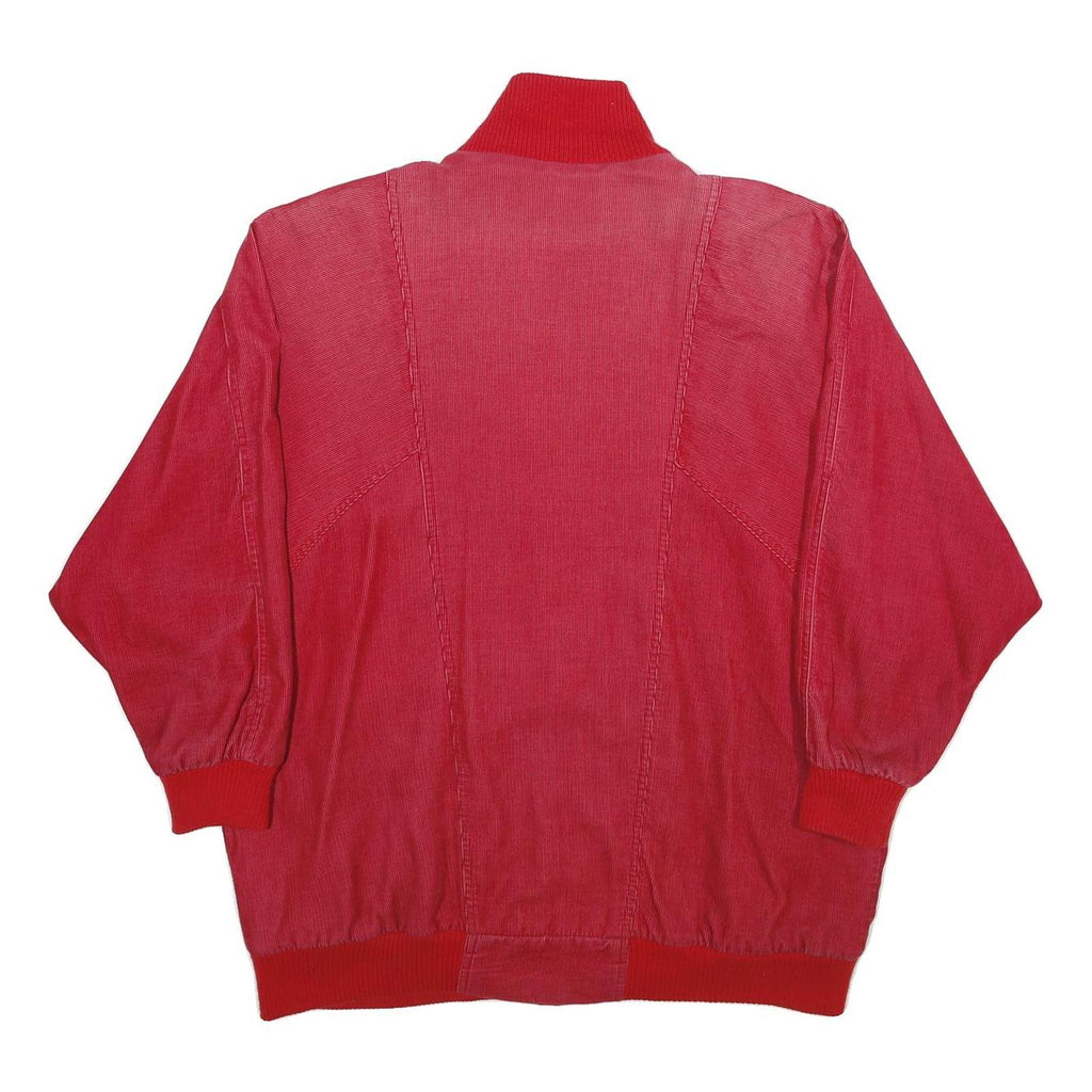 PACER Womens Red Jacket M Cotton Plain Zip Casual Outerwear