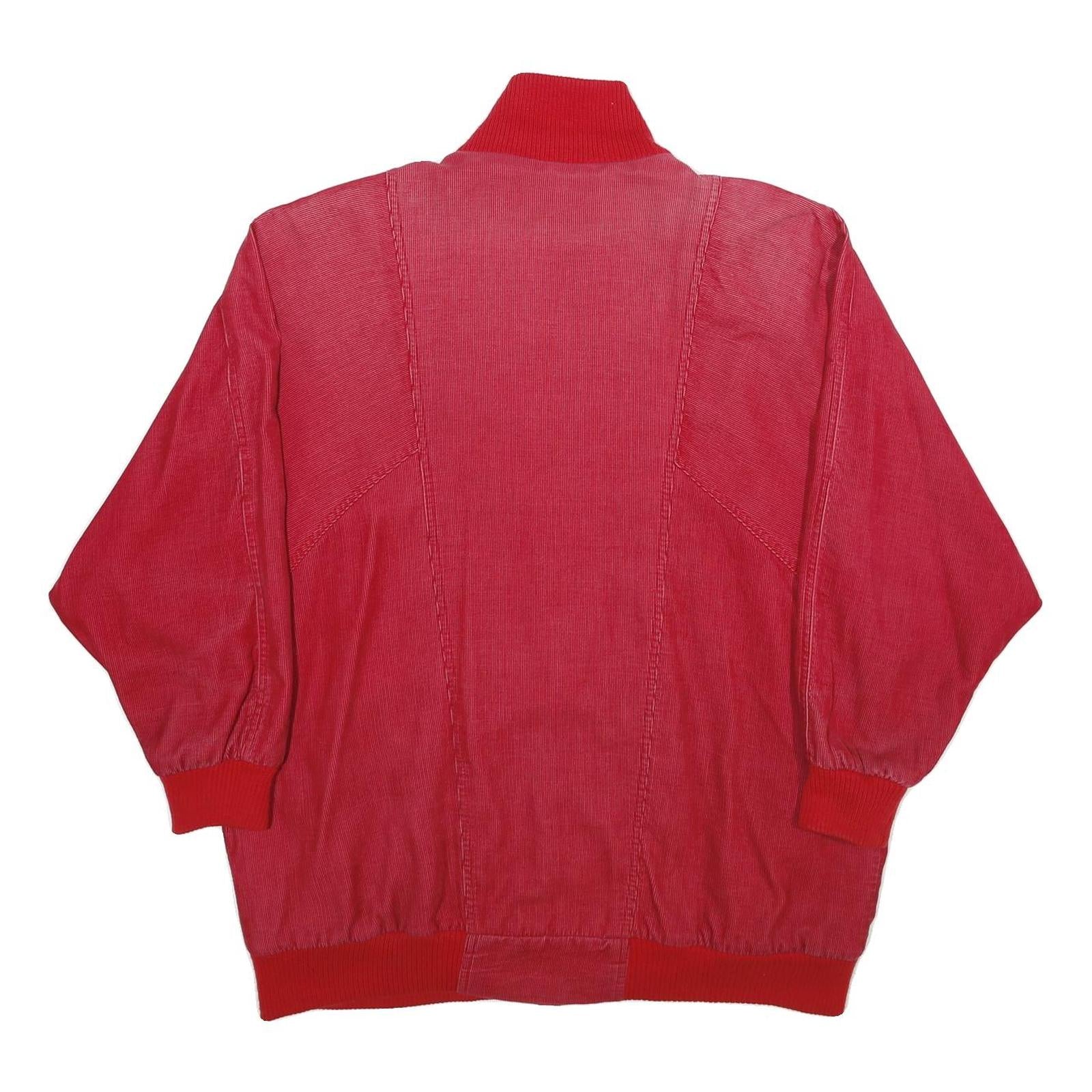 PACER Womens Red Jacket M Cotton Plain Zip Casual Outerwear