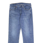 LEVI'S 505 Mens Jeans Blue Regular Straight Denim Medium W32 L30 Classic Fit Zip