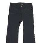 ATHLETA Womens Polyamide Blend Black Regular Fit Straight Leg Trousers W30 L30