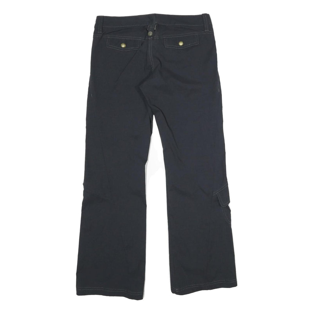 ATHLETA Womens Polyamide Blend Black Regular Fit Straight Leg Trousers W30 L30