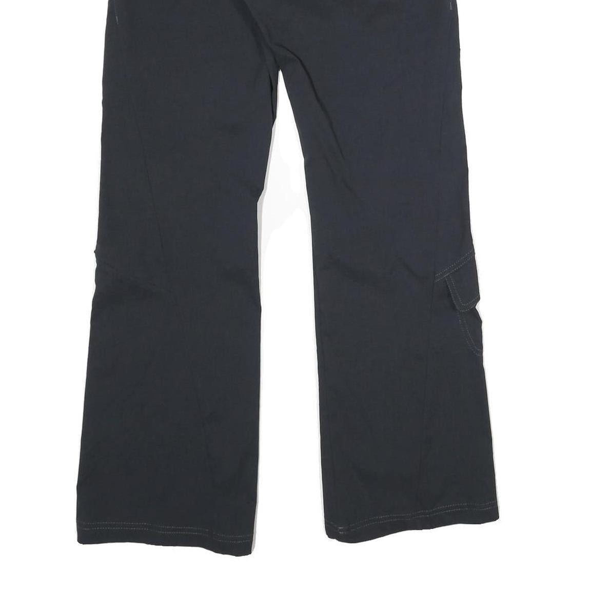 ATHLETA Womens Polyamide Blend Black Regular Fit Straight Leg Trousers W30 L30