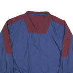 PRO SPIRIT Mens Blue & Maroon Zip Up Classic Jacket L Polyester Blend